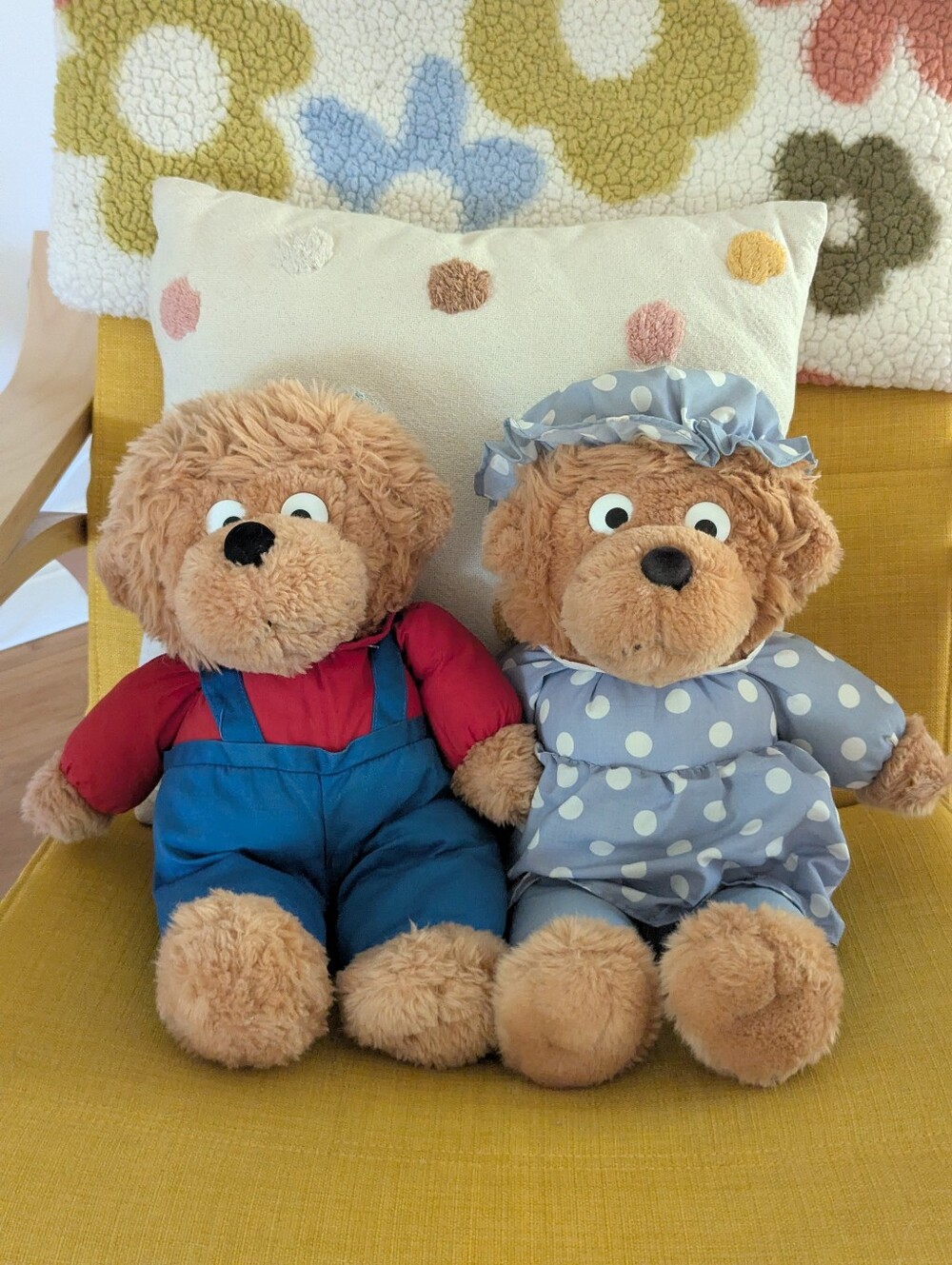 Vintage 1990s Berenstain Bears Plush Set